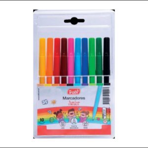 Marcadores Trabi en Colores Clásicos Junior (Fibra x 10 colores)
