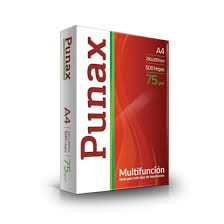 Resma Punax A4 x 500 hojas 75 grs.