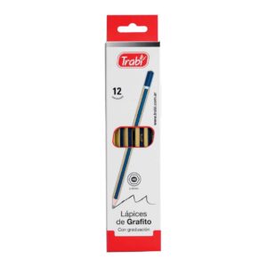 Lápiz de Grafito Trabi de madera Graduados HB x 12 unidades