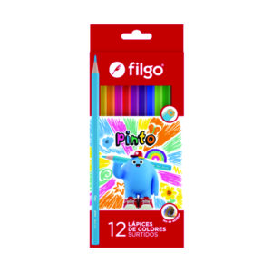 Lápiz de color Pinto Filgo x 12 unidades colores surtidos