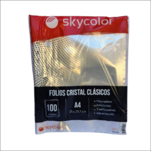 Folios A4 x 100 unidades Skycolor