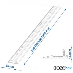 Regla de corte de seguridad de Aluminio DASA 60 cm. - Imagen 3